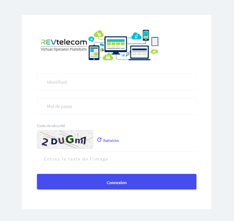 Page de connexion VOP
